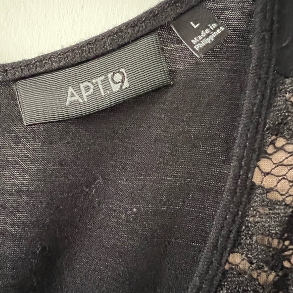Beautiful lace design. Apt 9 tank top, black color. - Picture 12 of 13